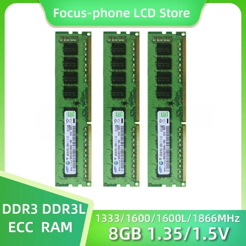 kit ram server 8gb 16gb 2x8gb 1333mhz 1600mhz 1866mhz memoria workstation 135v 15v ram sem buffer ecc samsung ddr3 01