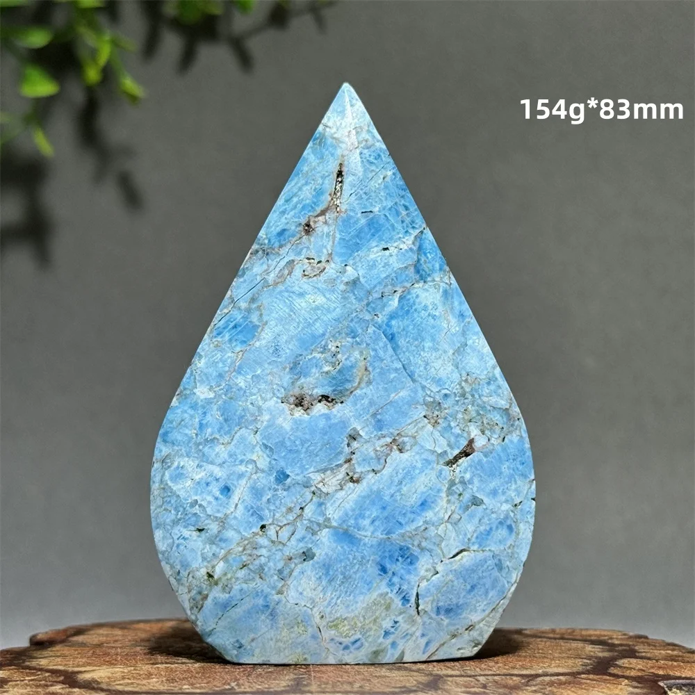 الياقوت الطبيعي الأزرق الفوسفور الرماد شكل حر الشعلة جمع المنزل الطاقة الديكور هدية الريكي التأمل شفاء جوهرة #5