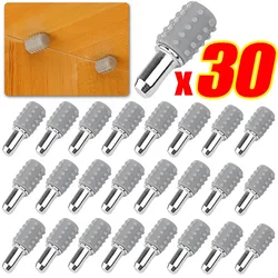 30/10PCS Wardrobe Shelf Support Pins Cabinet Shelves Studs Bracket Pegs Glass Plate Fixed Holder Furniture Hardware Fittings