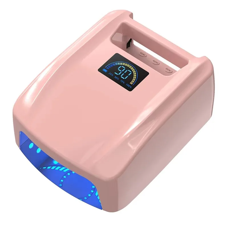 

Wireless Cordless 72W LED Nail Lamp High Power Rechargeable Quick Dry Curing Lamp 15000mAh Built-in Battery Nail Dryer