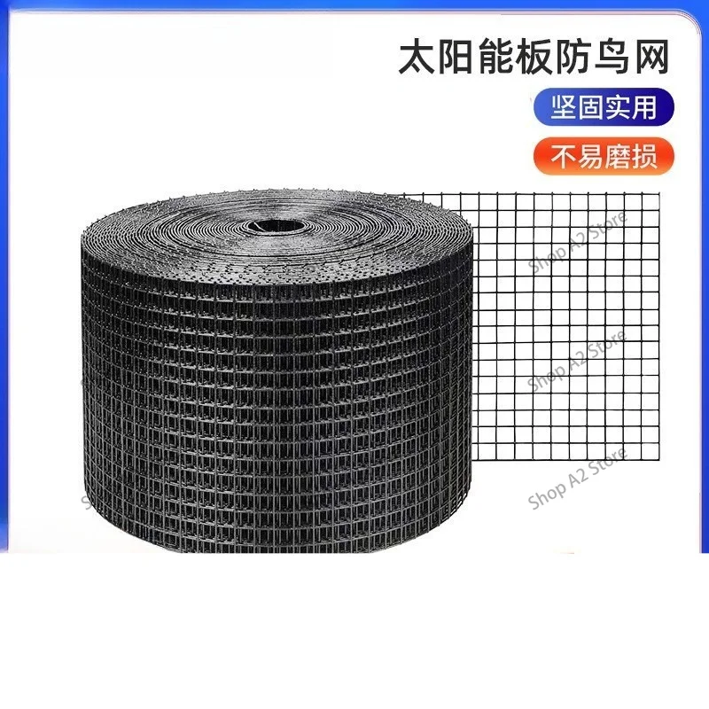 Solar Panels Bird Protection and Small Animal Protection Roll Kit, Stainless Steel Fasteners PVC Coated Roll Wire Mesh