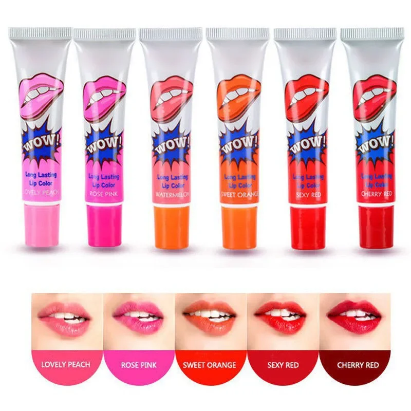 Romantic Bear Hot Selling Waterproof Lipstick Famous Brand Beauty Red Wow Makeup Matte Lip Gloss Impermeavel lip gloss Cosmetics