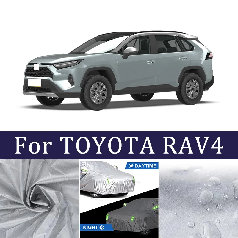 

For TOYOTA RAV4 Car Cover Full Covers with Reflective Strip Dustproof UV Scratch-Resistant Sunscreen Protective cover