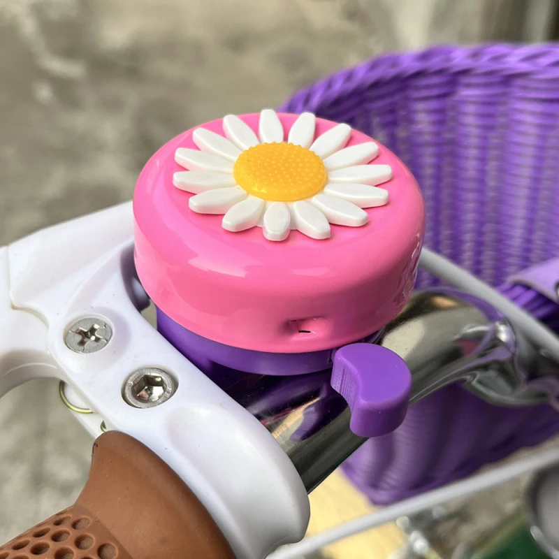 Kids Funny Bicycle Bell Horns Bike Daisy Flower Children Girls Safety Cycling Ring Alarm For Handlebars Multi-color Bicycle Bell