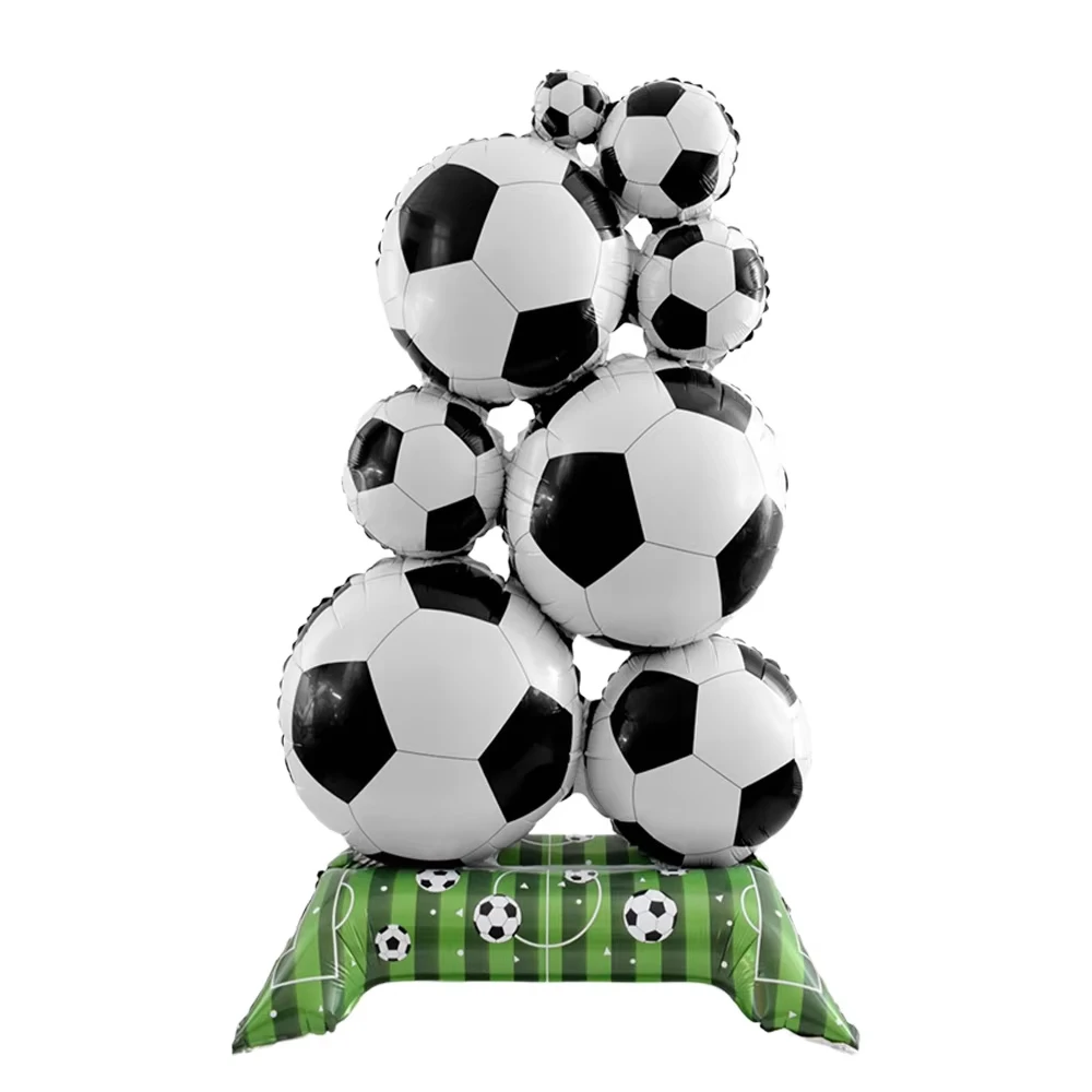 1 Stück 59 Zoll großer Fußball-Folienballon, geeignet für Fußball-Party-Dekoration, Weltmeisterschaft, Sport-Themen-Geburtstag
