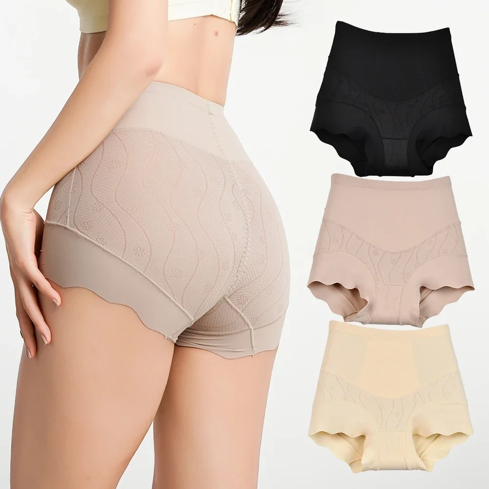 1 قطعة سراويل تحكم سلسة للمرأة عالية الخصر البطن المشكل مثير الملابس الداخلية قصيرة الورك رفع موجة حافة بويشورت ملابس داخلية الملاكم #3