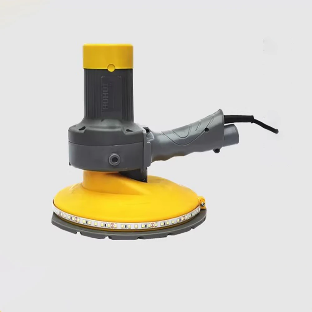 220V Electric Wall Polisher 180MM - Industrial Grade Disc Sander with LED Light & Dust Extraction
