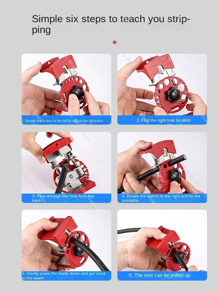 Manual wire stripping machine waste copper and cable hand pull stripper peeling household  dialing