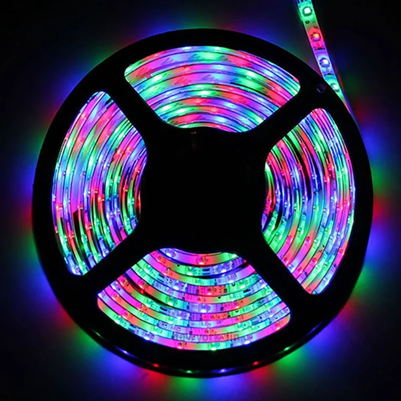 FULL-10 Meter Led Strip Light 3528 RGB Waterproof Remote Controller 44 Keys Plate Color Random