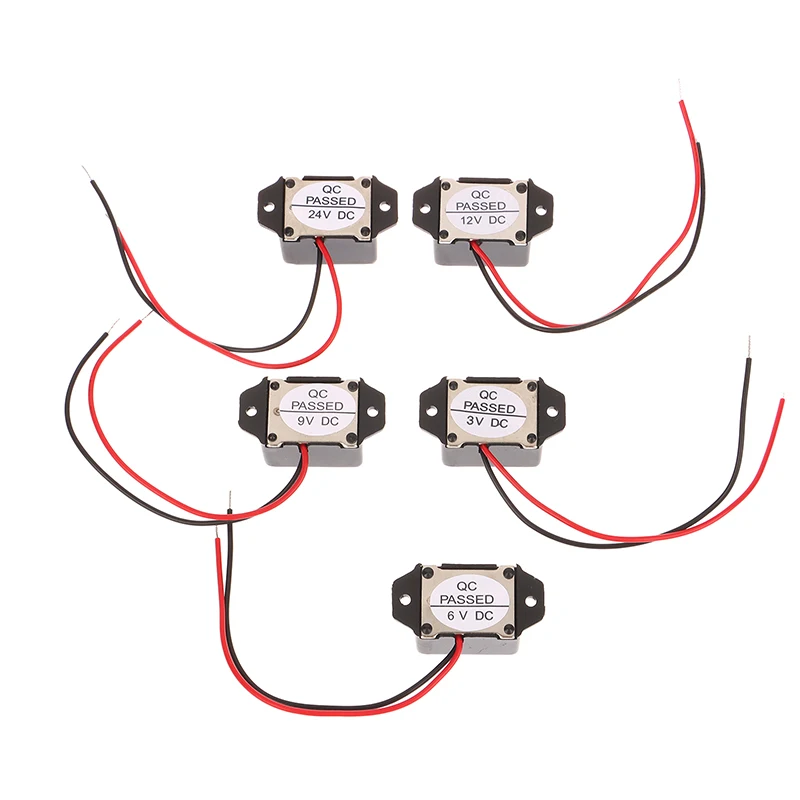 1pc Mini Electronic Alarm Buzzer 2315 Active Mechanical 3V 6V 9V 12V 85dB - Compact Size For Security And Alarm Systems