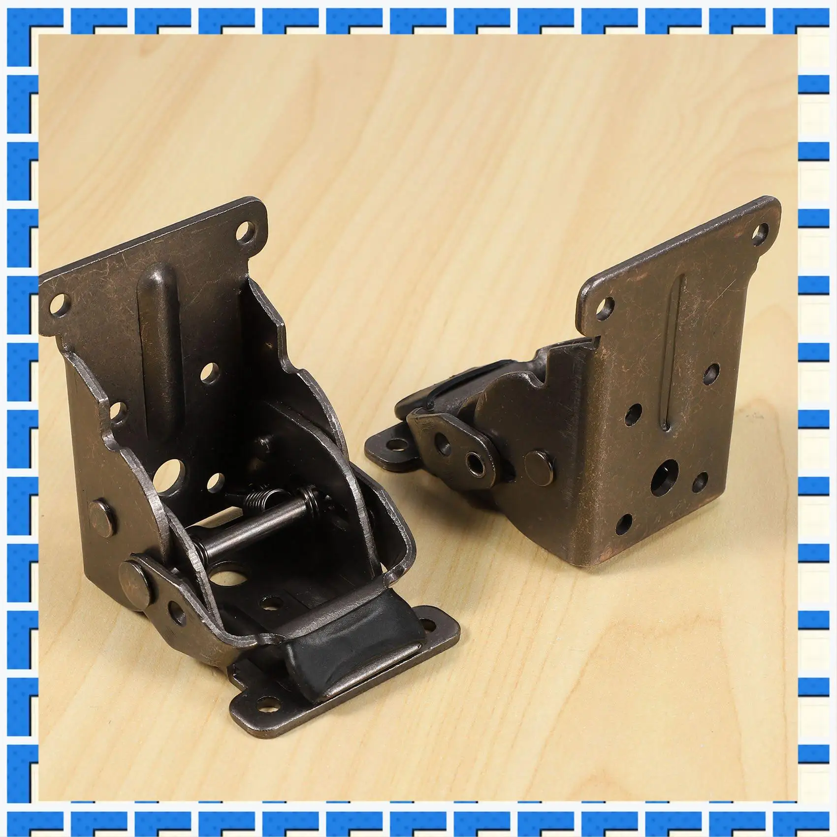 

ABNG 4Pcs Collapsible Support Frame Self-Locking Hinge Table Leg Fittings And Gussets - For Folding Legs Folding Workbench Foldi