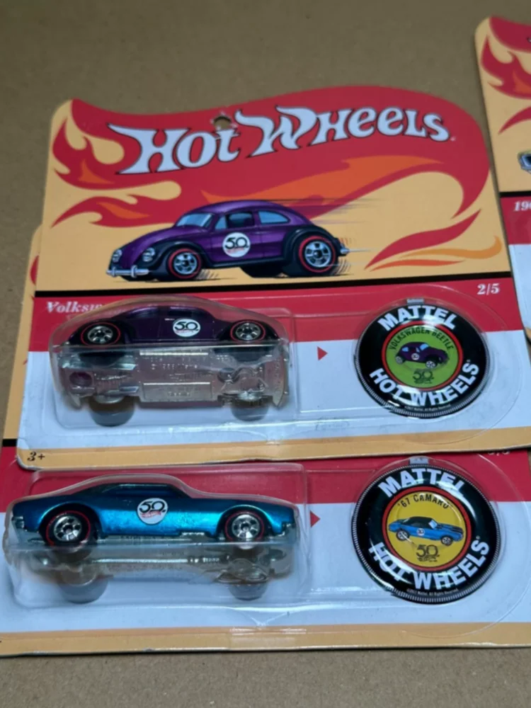 Echte Hotwheels 50th Anniversary Reproduction Collection Limited Edition Legierung Automodell Spielzeugabzeichen Gedenkausgabe Geschenke