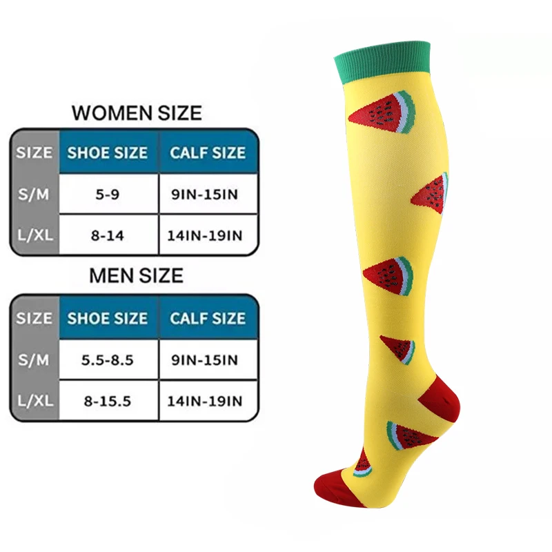 Compression Stockings Men Women Stocking Breathable Fitness Sport Socks Outdoor Pressure Running Cycling Compression Socks