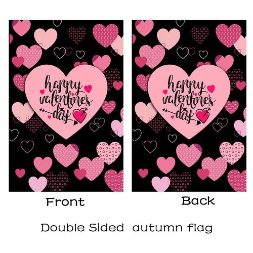 Valentine Flag, Double Sided Valentine's Day Garden Flag Red Love 28 x 40 Inch UUI GGX