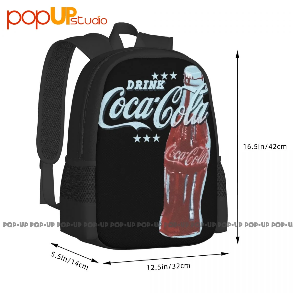 Coke Cola Classic Bottle Logo Signs Soda Backpack Large Capacity Fashion Portable Sports Bag School Sport Bag