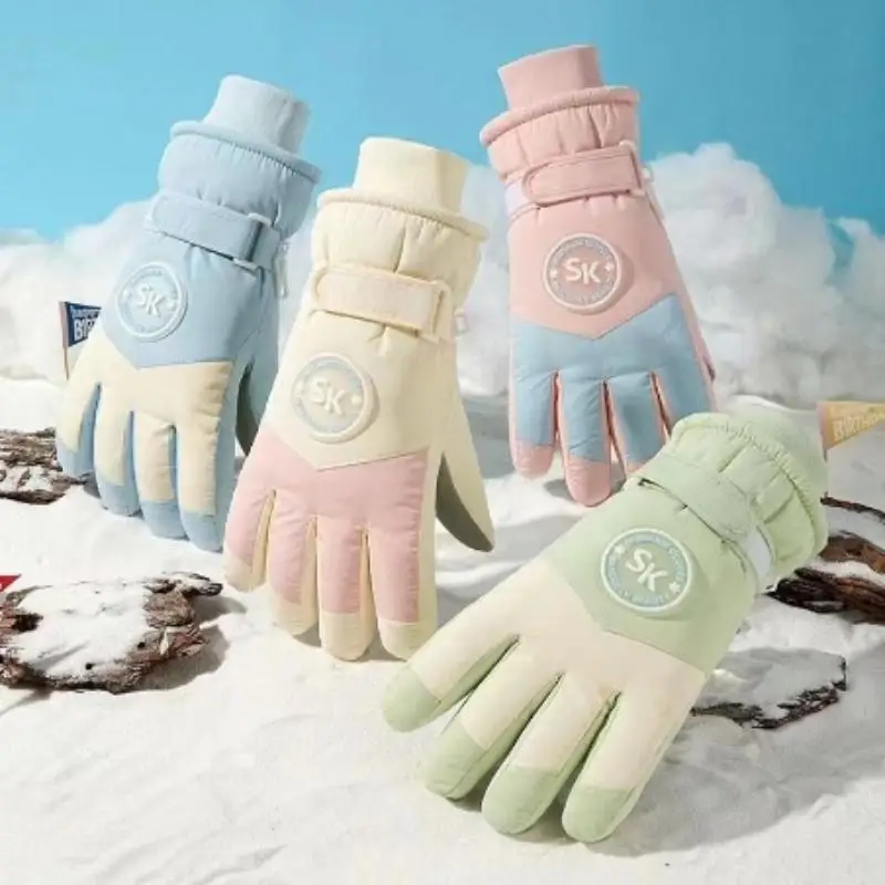 

Сенсорные зимние лыжные перчатки; ветрозащитные, водонепроницаемые и утолщенные для защиты от холода