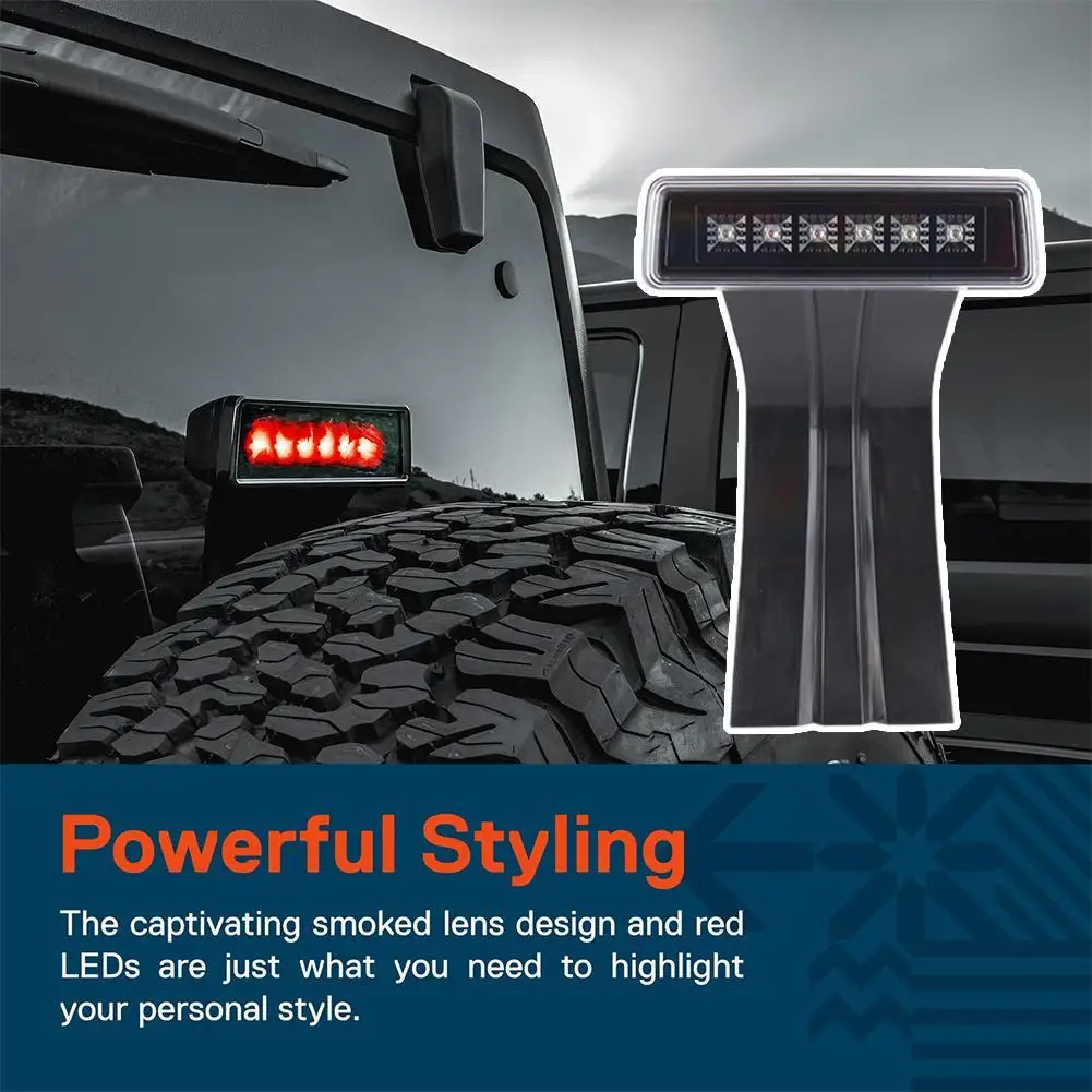 

Red Car LED Third Brake Lights Truck High Mount Stop Warning Light Automobile External Brake Warning Light Accessories