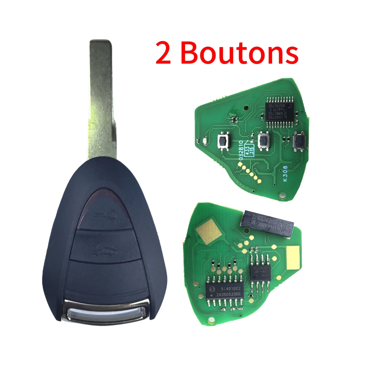 Jingxin ID46-Chip 315/433MHz FCC ID: LXP-VIM244 Schlüssel für Porsche Cayman Boxster Turbo 911 987 996 997 Carrera Targa 2005 - 2010 – Detail 4