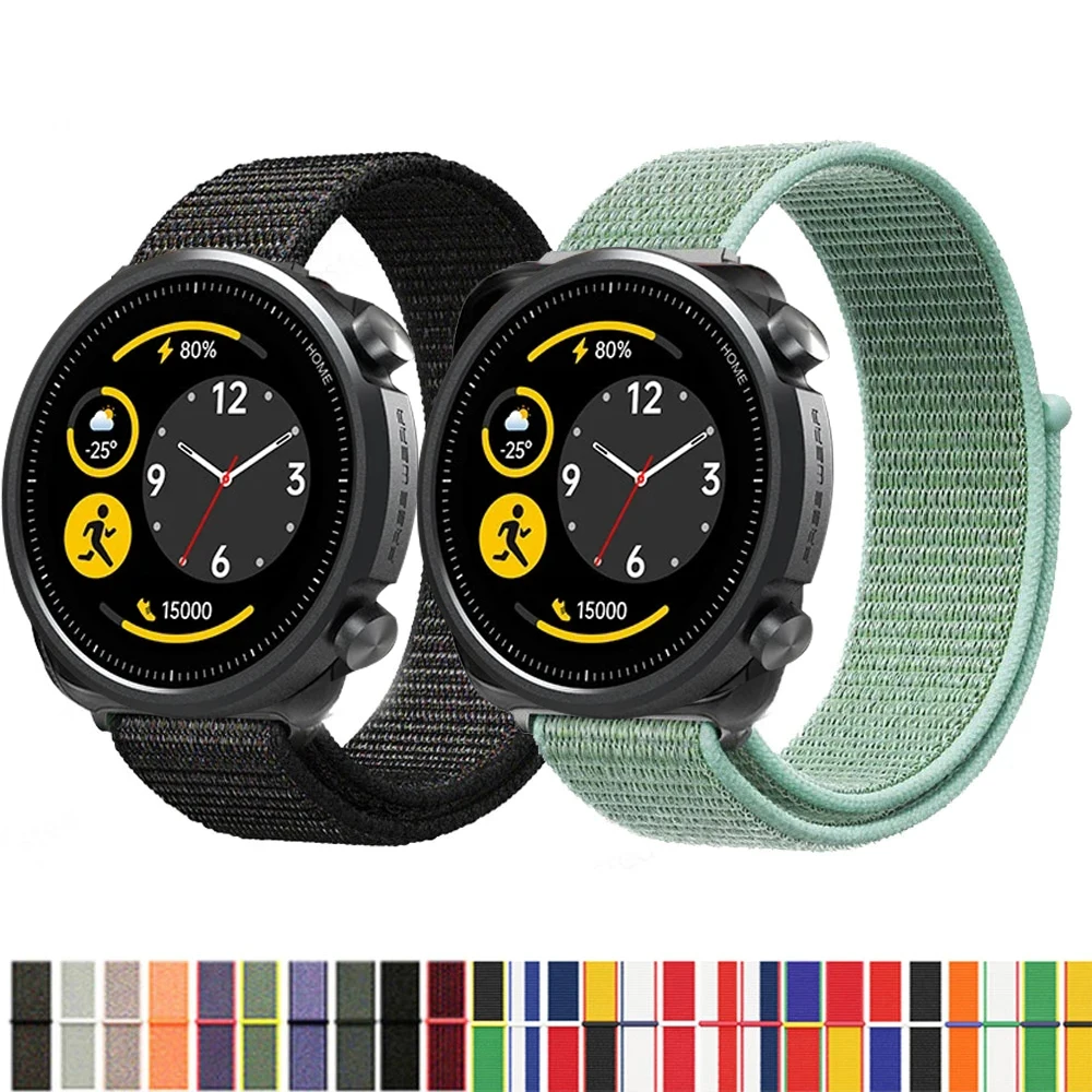 

22mm Nylon Loop Strap for Mibro A1 Smartwatch Replacment Bracelet Sport Watchband Correa for Mibro A1 Band