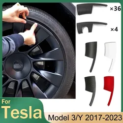 Hub Cap Patch For Tesla Model Y 2023 20 Inch Wheel Protectors ABS Hubcap Stickers Accessories Auto Exterior