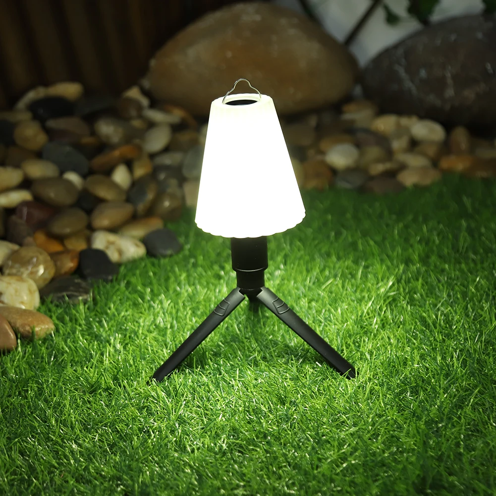 Camping Light Lampshade with Top Handle Pleated Flashlight Cover White Plastic Floor Lamp Cover Hangable for Outdoor Travel