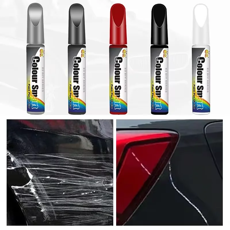 Pluma reparadora de arañazos para coches, eliminador de relleno, marcador de pintura para neumáticos, bolígrafo de retoque de pintura de alto brillo, herramienta de cuidado y reparación de arañazos de estilo automático