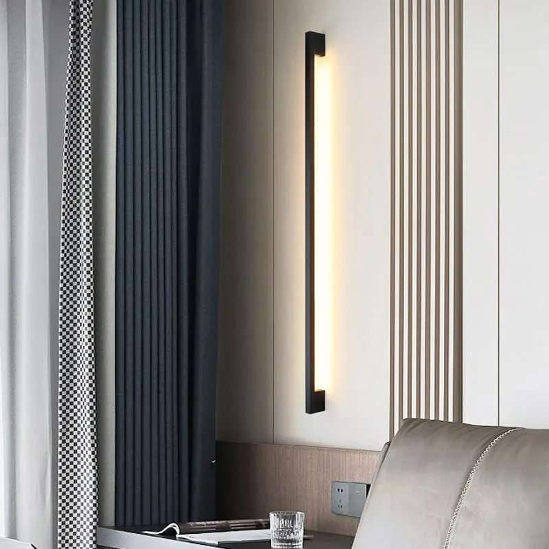 

Fashionable Wall Lamp Interior Luminous Handle LED Creative Long Linear Lamp Modern And Simple Nordic Straight Line Lighting