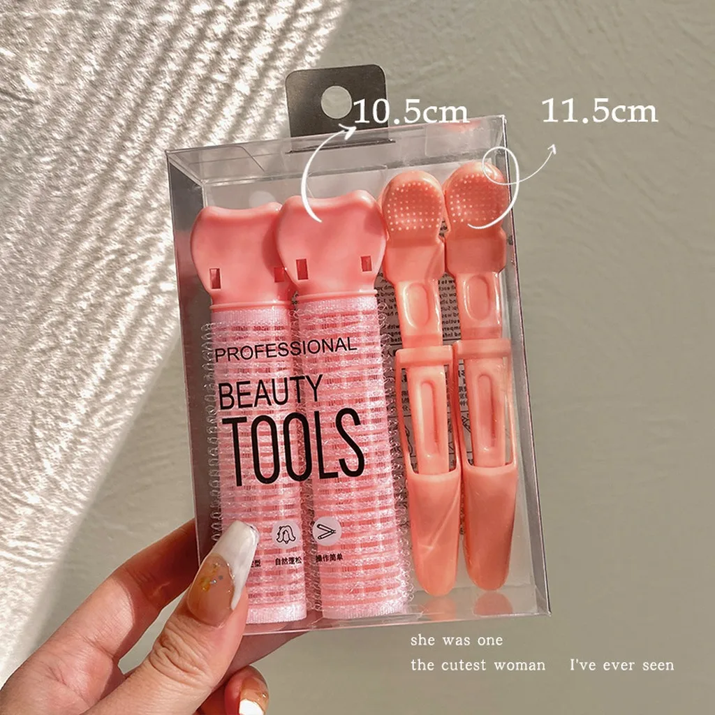 Hair Rollers Volumizing Curlers Root Clips Fluffy Instant Bang Heatless Hair Curler No Heat Styling Tool