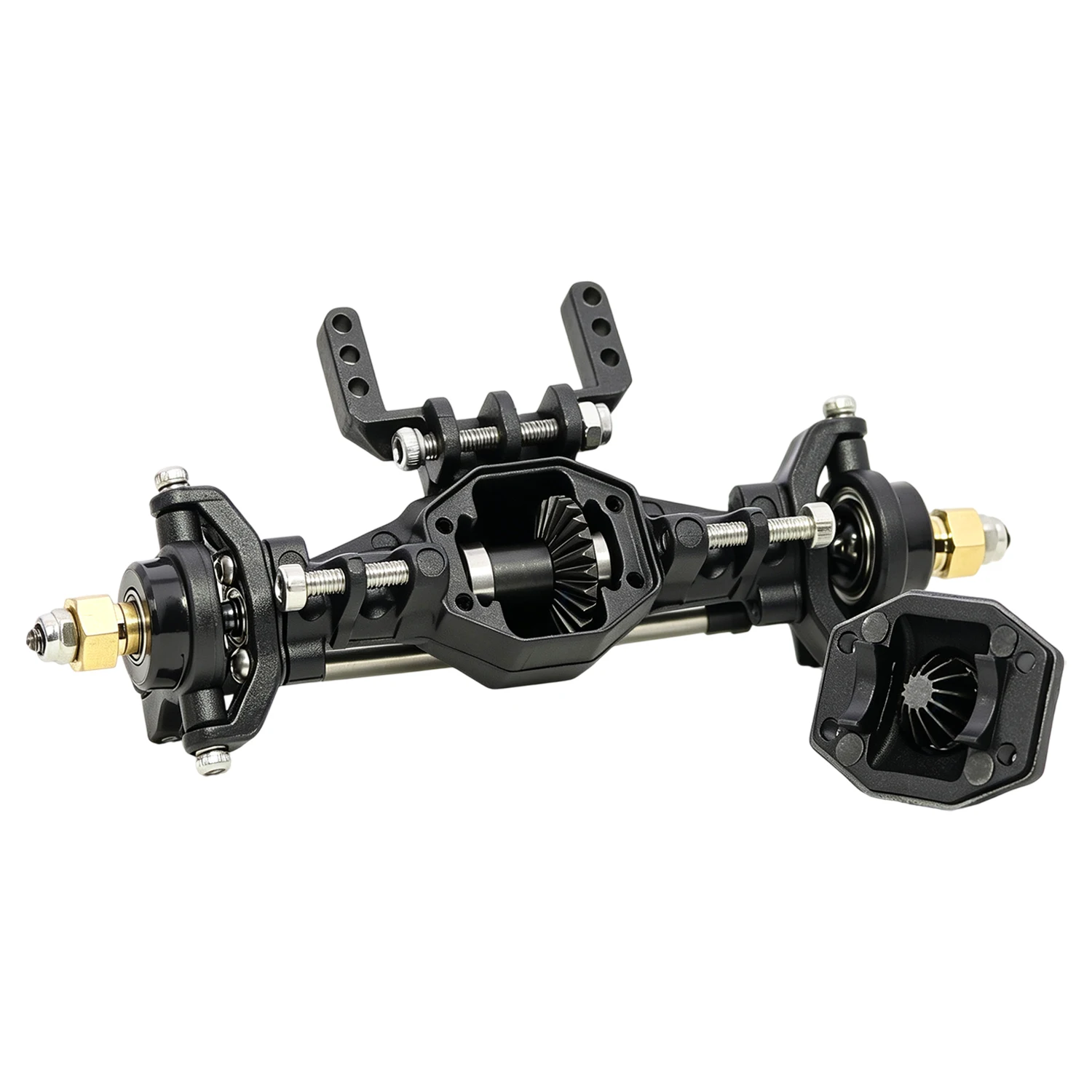 Plastic Front Rear Axle Set Straight Axles Complete With Servo Mount For Trx4m Defender Bronco RC Crawler Upgrade Parts
