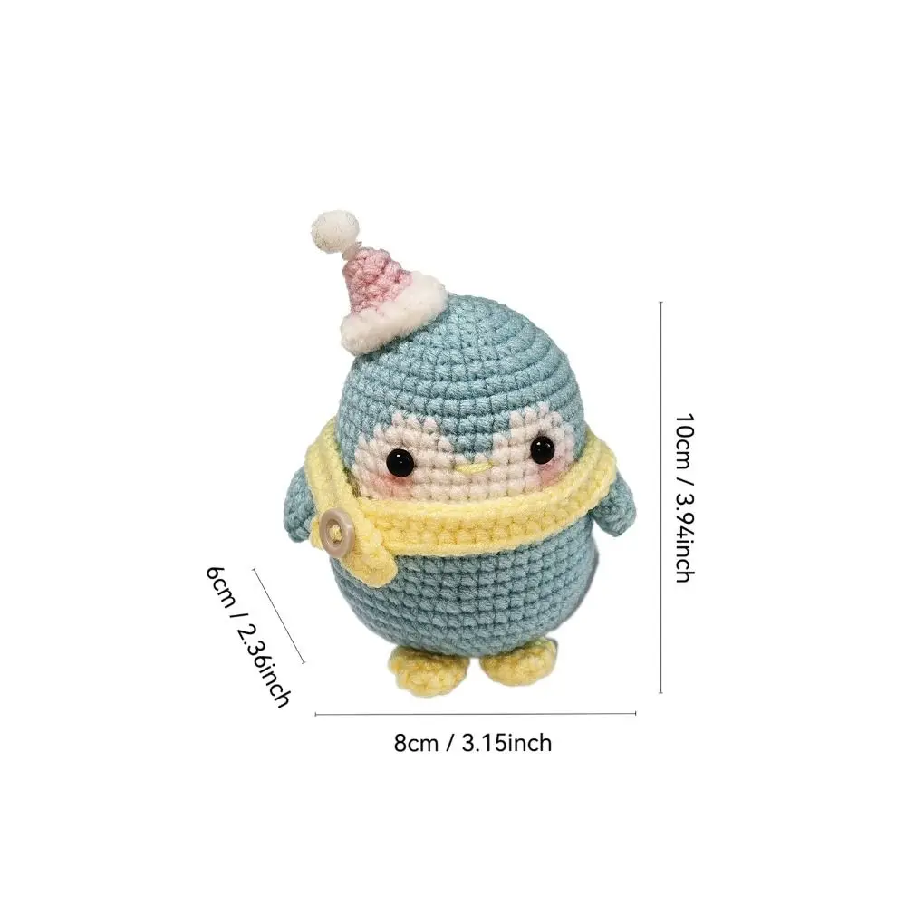 Modny zestaw do wypchane zwierzę na szydełku dla początkujących zestaw do szydełkowania do samodzielnego wykonania z zestawem przędzy do samouczków wideo