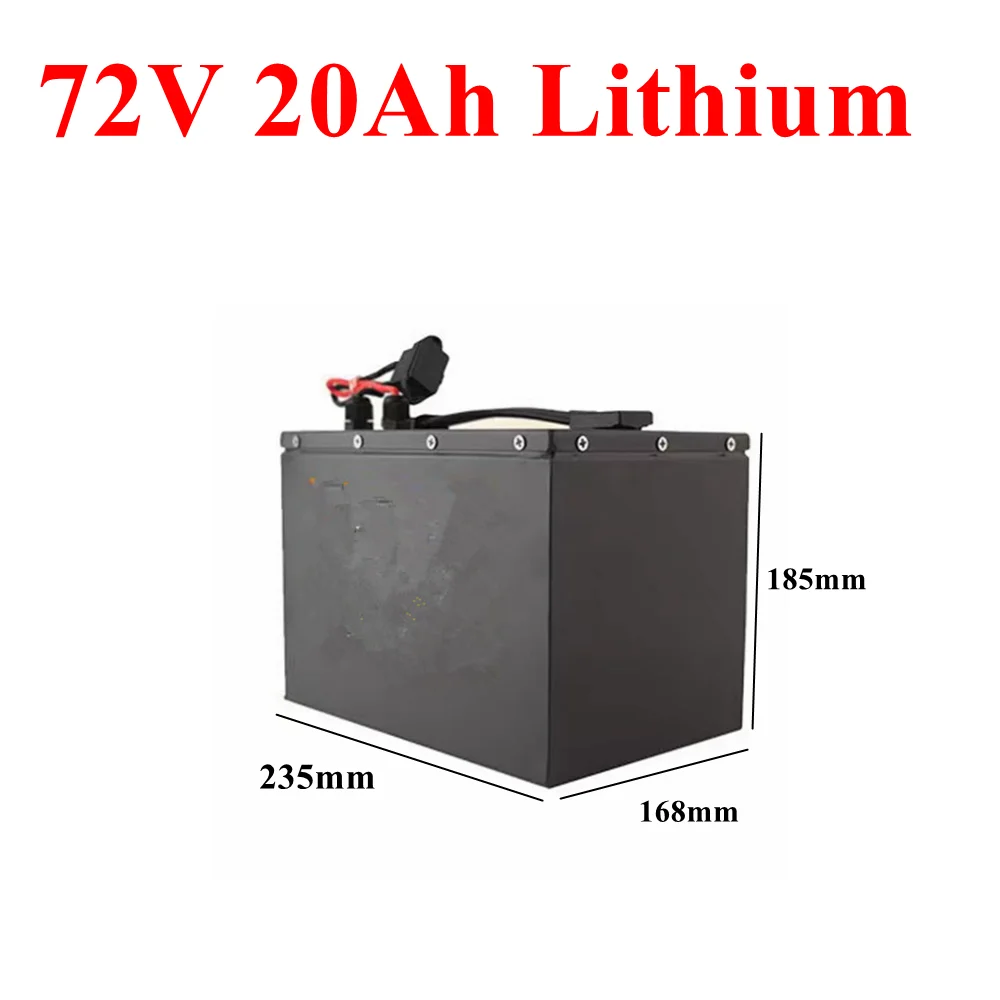 Electric Motorcycle Battery Pack 72V 20Ah Motorcycle Lithium Battery Pack with BMS for motorcycle scooter + 84V 5A charger