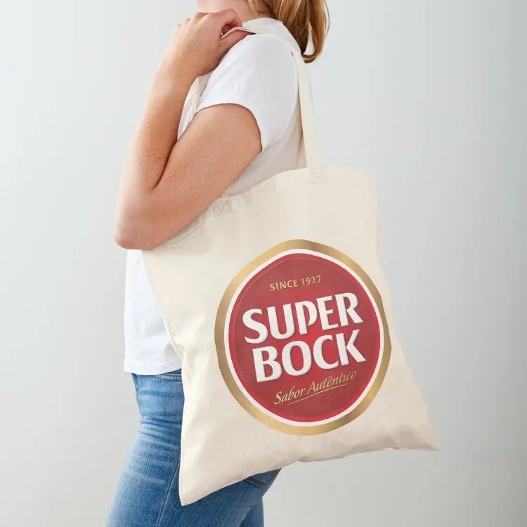 

Super bock Classic T-Shirt Tote Bag shopping bags foldable sacs de shopping Canvas stote bag Gift bags