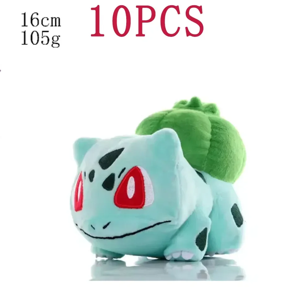 

2025-Новинка, 10 шт., 20 см, мягкие плюшевые игрушки с покемонами, Пикачу, аниме-кукла, детская кавайная кукла на день рождения, милые мягкие детские плюшевые игрушки