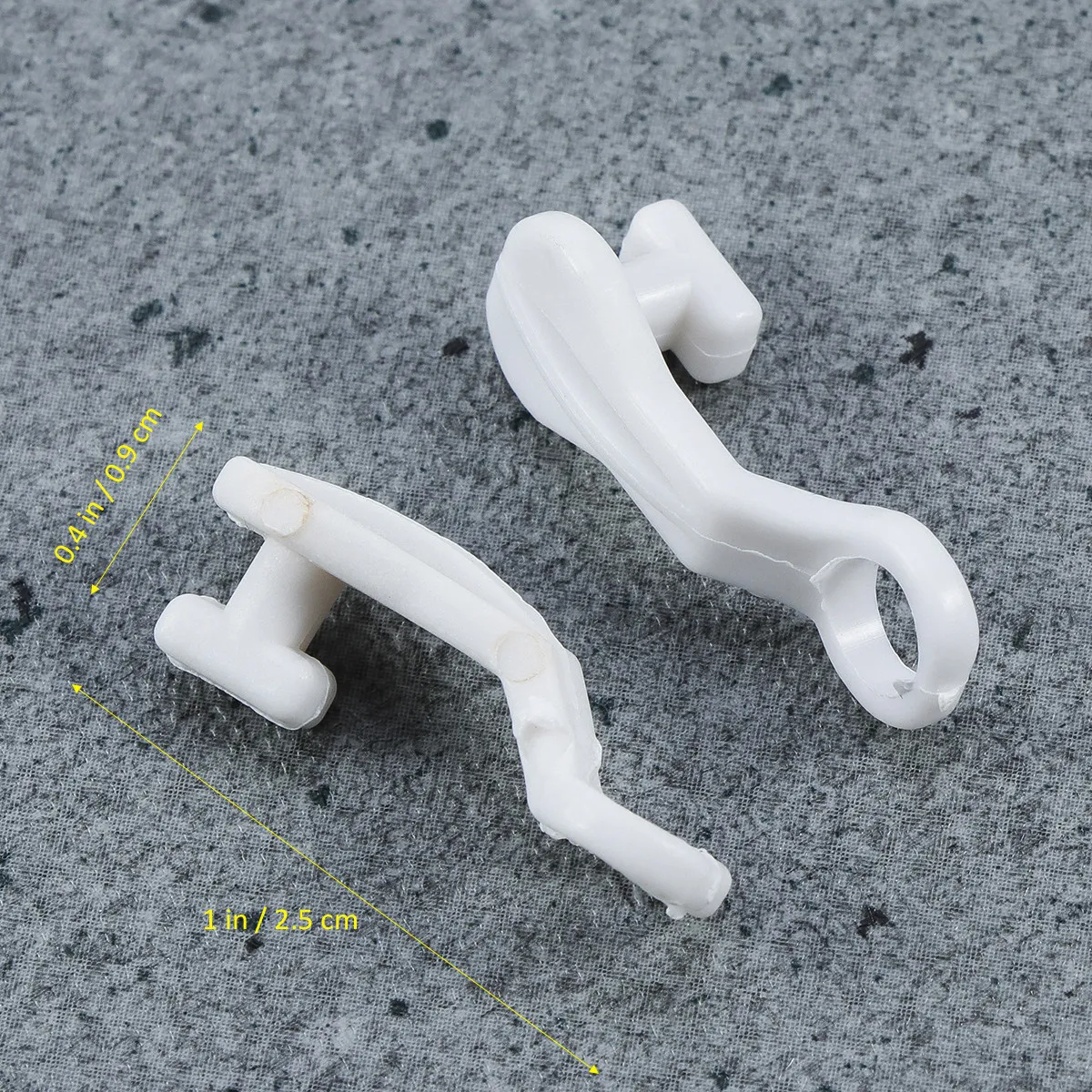 100Pcs Curtain Track Gliders S Shape Plastic Rod Slides Easy Use Traversing Slides Window Door Shower Curtain Hooks