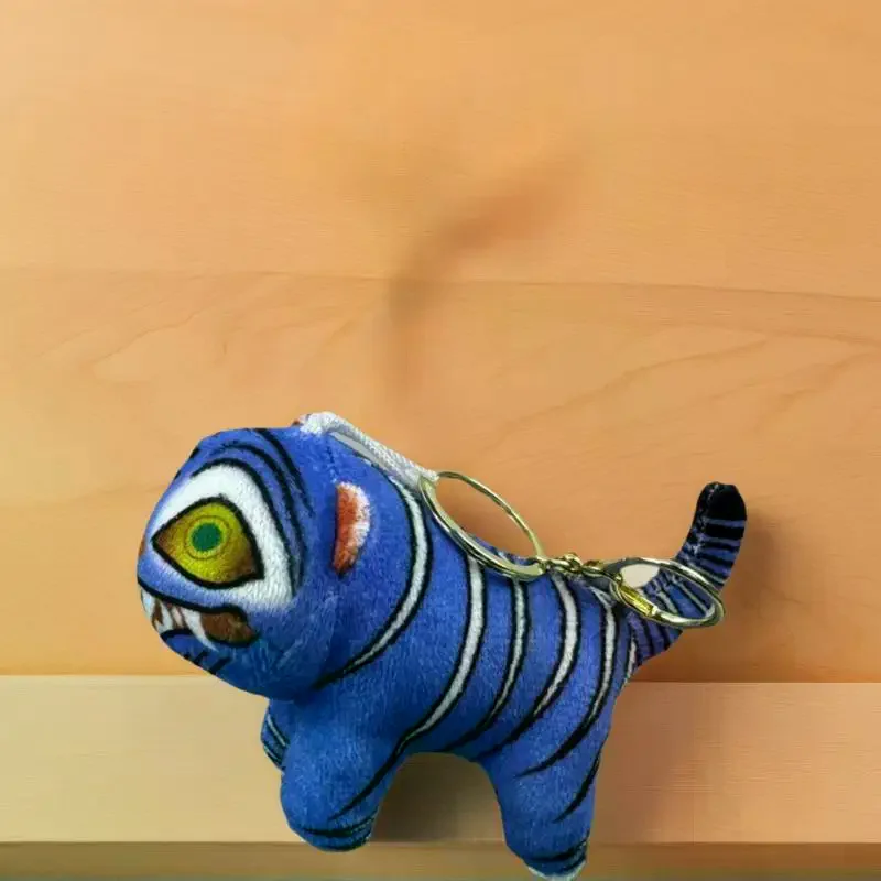 Demon Hunters Derpy Tiger Plush Stuffed Doll Pendant Bag Accessories Keychain Toy Birthday Gift