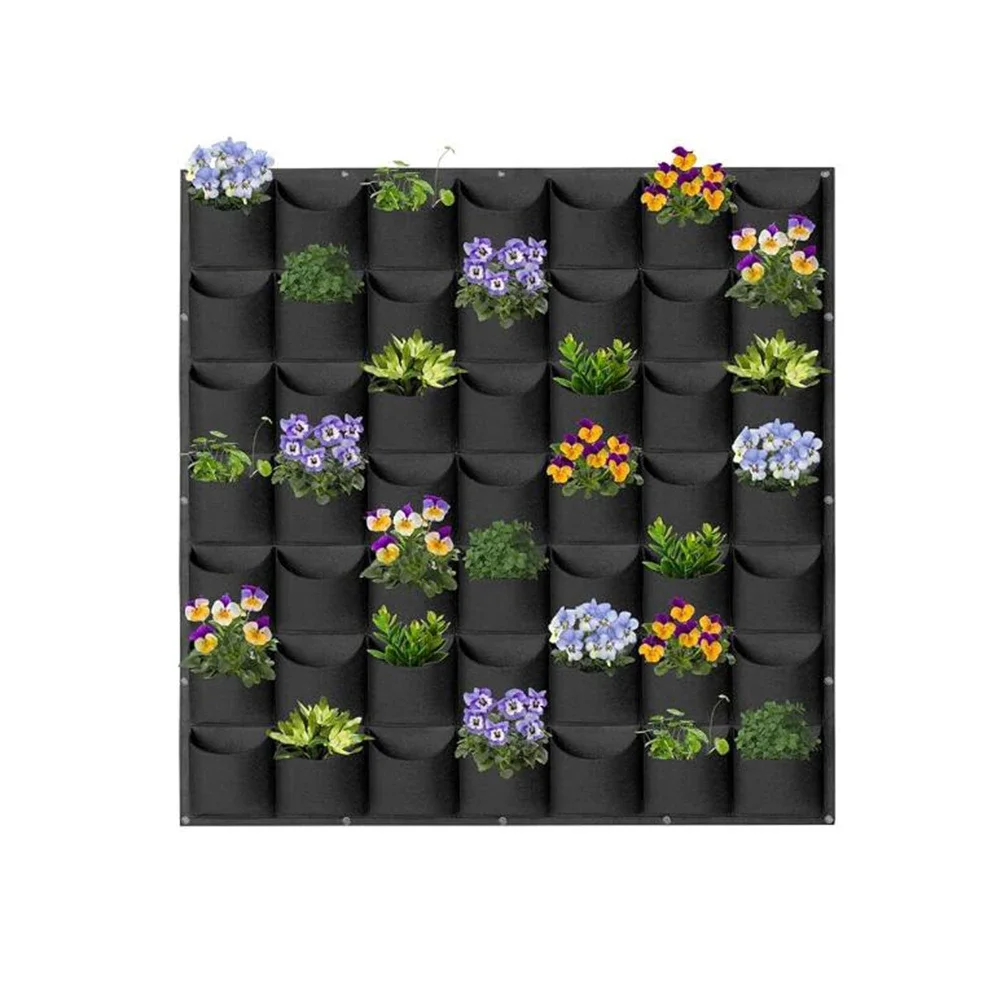 Garden Wall Hanging Planting Bags Vegetable Plant Pot Vertical Greening Plant Grow Bags Planting Containers Home Garden Tools