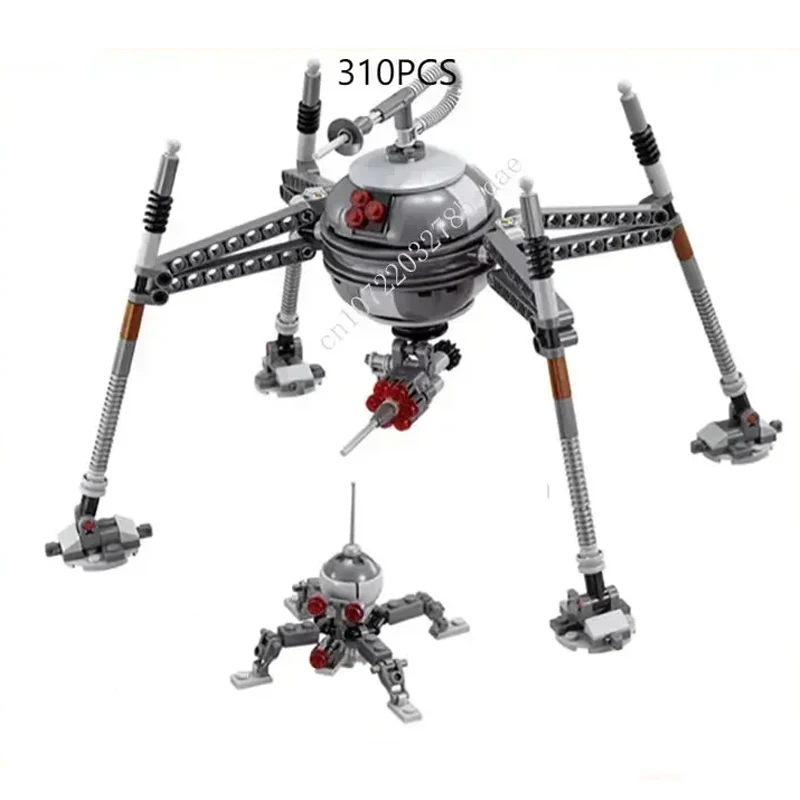 Star Plan MOC-75142 Homing Spider Droid MOC SpaceShip Battle Puzzles Architecture Birthday Assembly Toys Christmas Gift for Ages