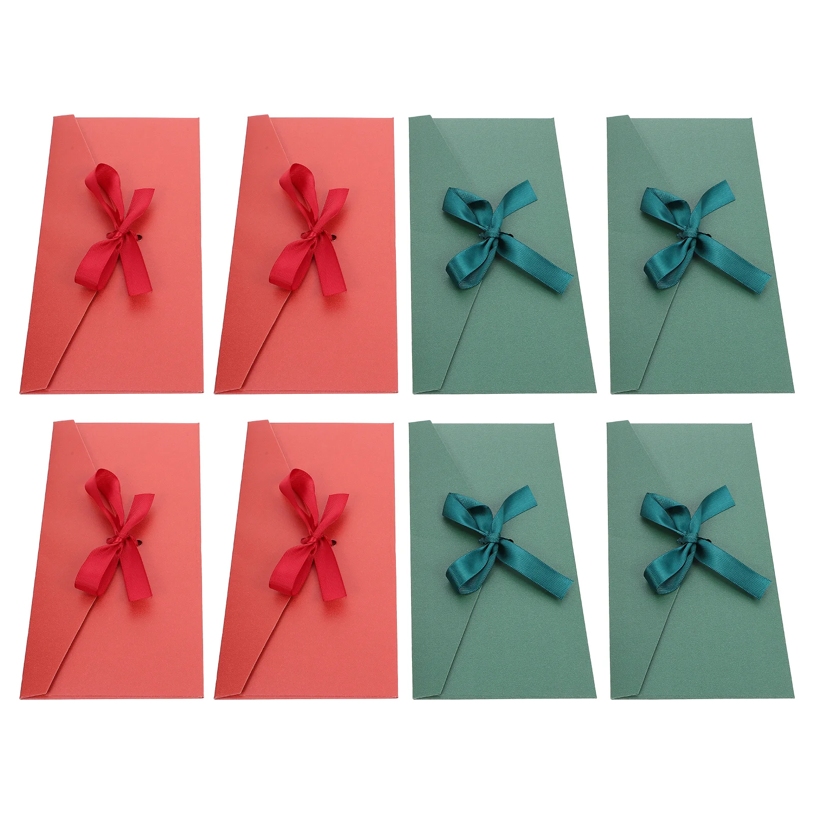 

8Pcs Elegant Pearlescent Envelopes Strong High-Grade Paper with Exquisite Bowknot Ideal for Writing Envelop Letters Greeting and