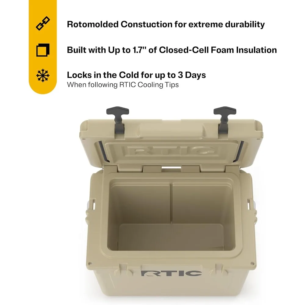 مبرد قوي للغاية، صندوق ثلج معزول صلب للشاطئ والمشروبات والمشروبات والتخييم والنزهة وصيد الأسماك والقوارب - المنزل #4