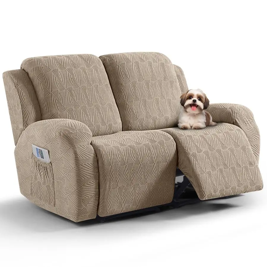 

Чехол на сиденье с откидной спинкой, 6 шт., эластичный чехол для дивана с двойным креслом, мягкий жаккардовый чехол для дивана с откидной спинкой, защита для мебели wi