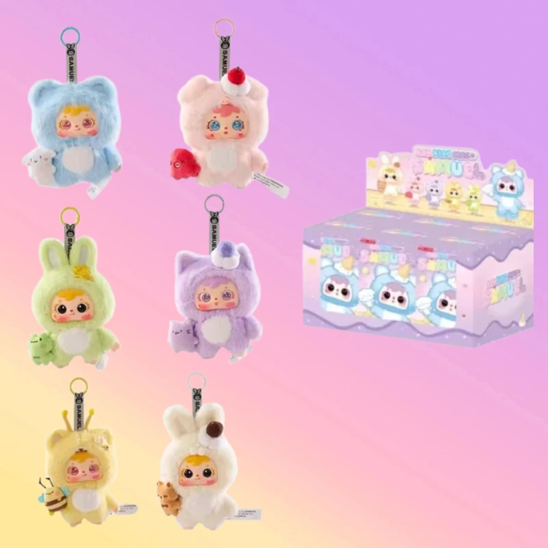 

【In Stock】Hot Selling San Xiaomao Samuel Hug Ice Cream Series Blind Box Cute Pet Plush Trendy Play Doll Cute Pendant Girl Gift