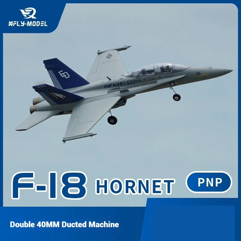 XFly التوأم 40 مللي متر F-18 الدبور نفق مقاتلة RC طائرة التحكم عن بعد لعبة ثابتة الجناح نموذج طائرة للهوايات