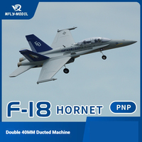 XFly Twin 40mm F-18 Hornet Tunnel Fighter RC Airplane Remote Control Toy Fixed Wing Aircraft Model for Hobbies