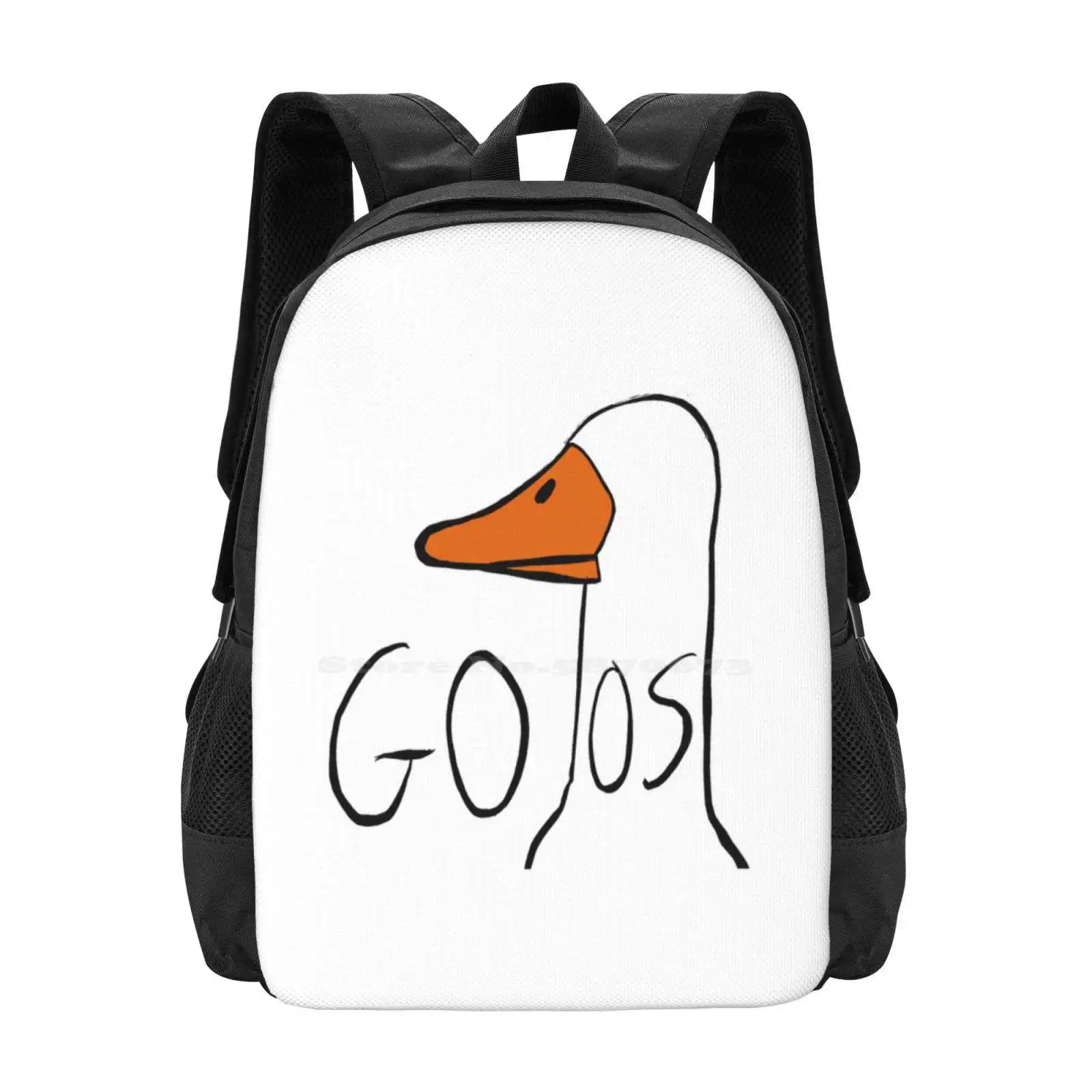 

Goos Hot Sale Schoolbag Backpack Fashion Bags Goose Meme Duck Bird Funny