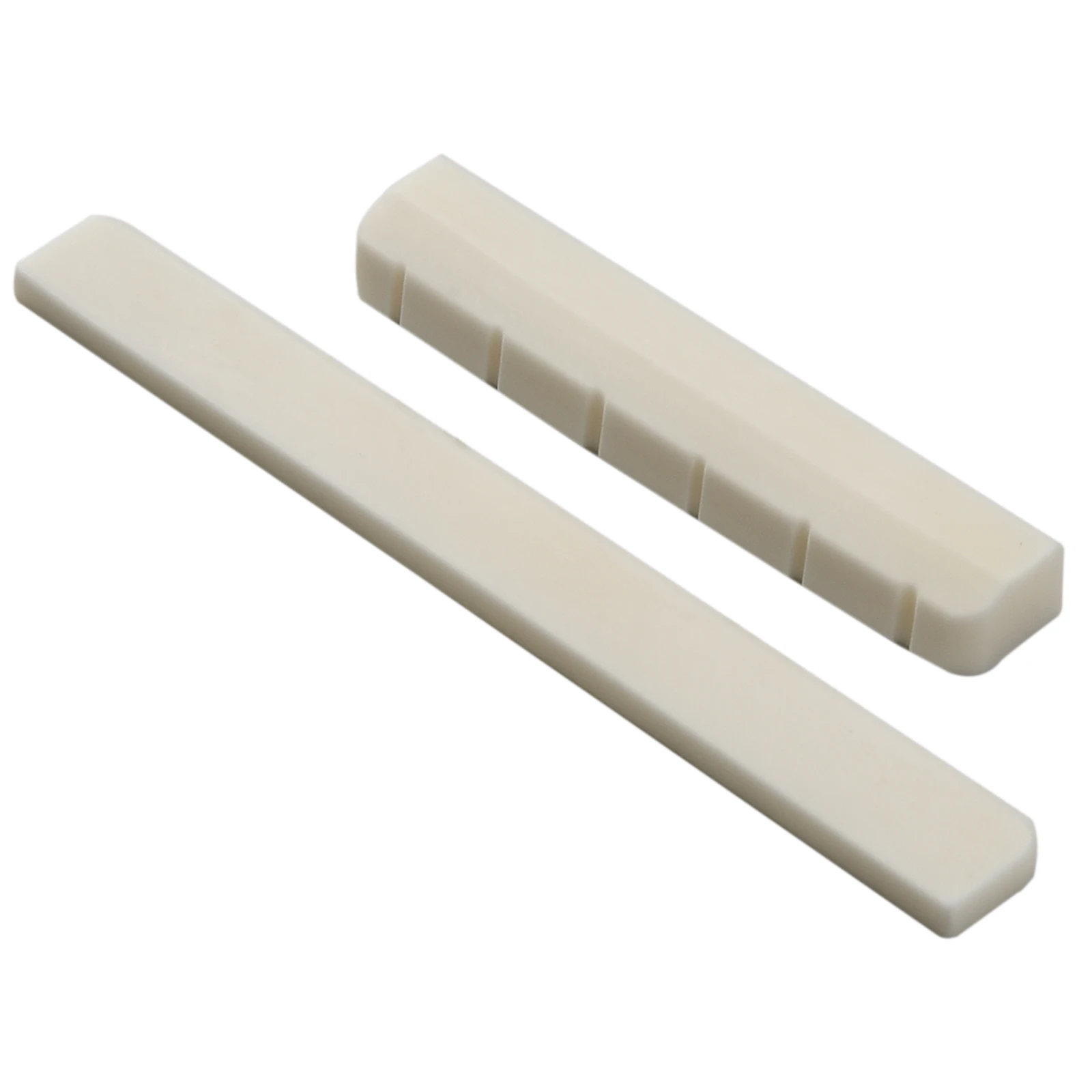 Selle de pont de guitare classique en os à 6 cordes avec écrou, pont en os blanc de 52mm, selle d'écrou de guitare en os véritable, accessoires de guitare de 80mm