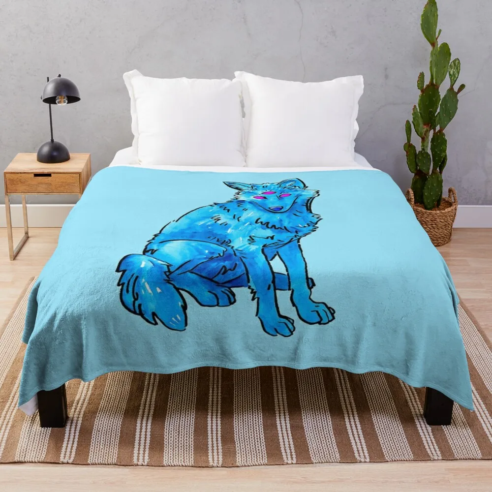 

Space Coyote Throw Blanket Luxury Designer Cute Plaid Blankets