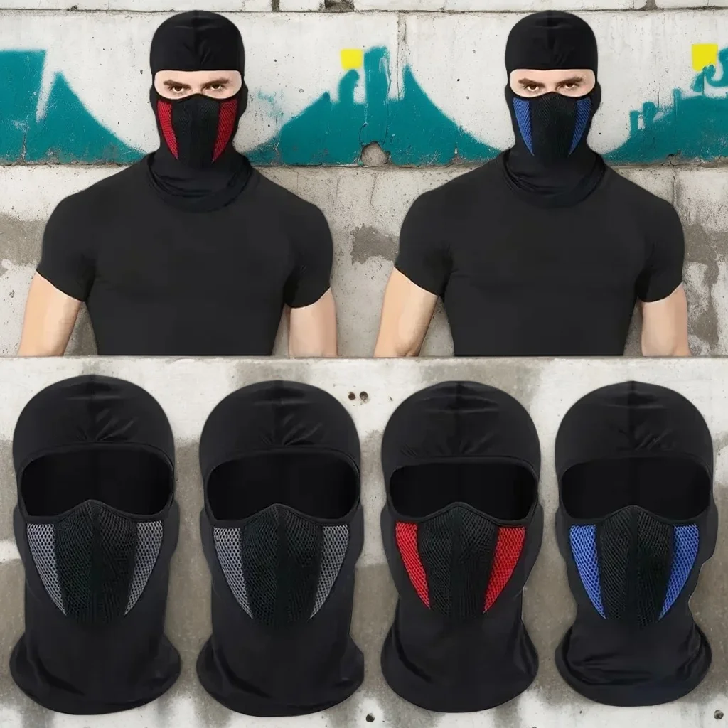 

Ветрозащитная Балаклава на все лицо — дышащий чехол на голову мотоцикла для езды на велосипеде, занятий спортом на открытом воздухе и защиты CS (мужской)