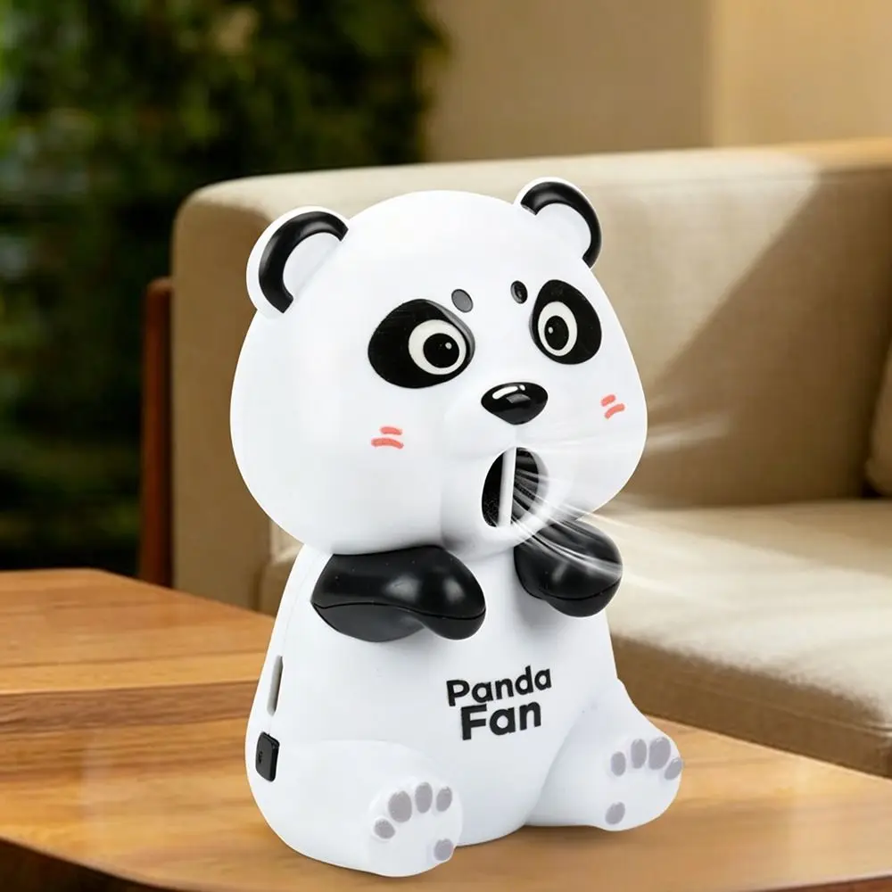 New Animal Shaped Summer Hanging Cup Hair Dryer Three Wind Speeds Rechargeable Automatic Water Blower Adjustable Mini Fans
