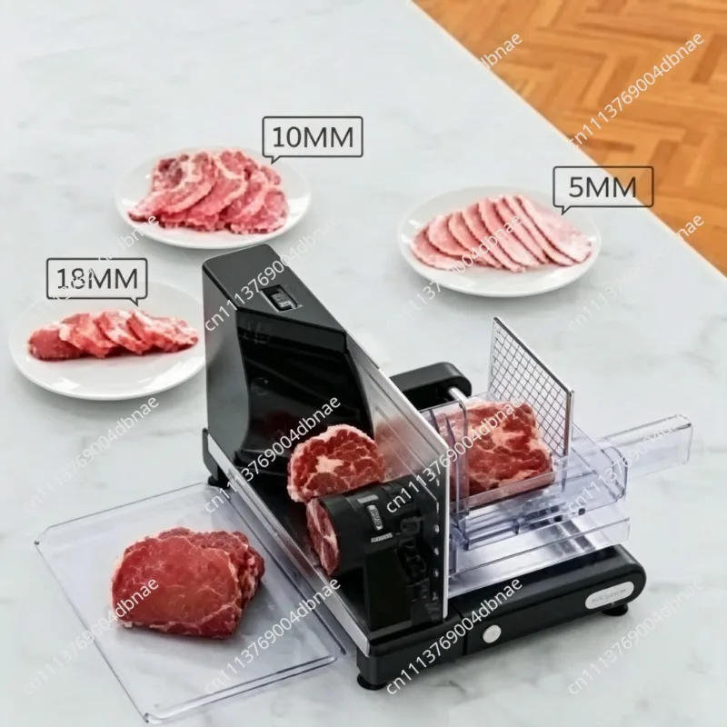 220V/110V Household Electric Slicer Silent Frozen Meat Stainless Steel Meat Slicer Commercial