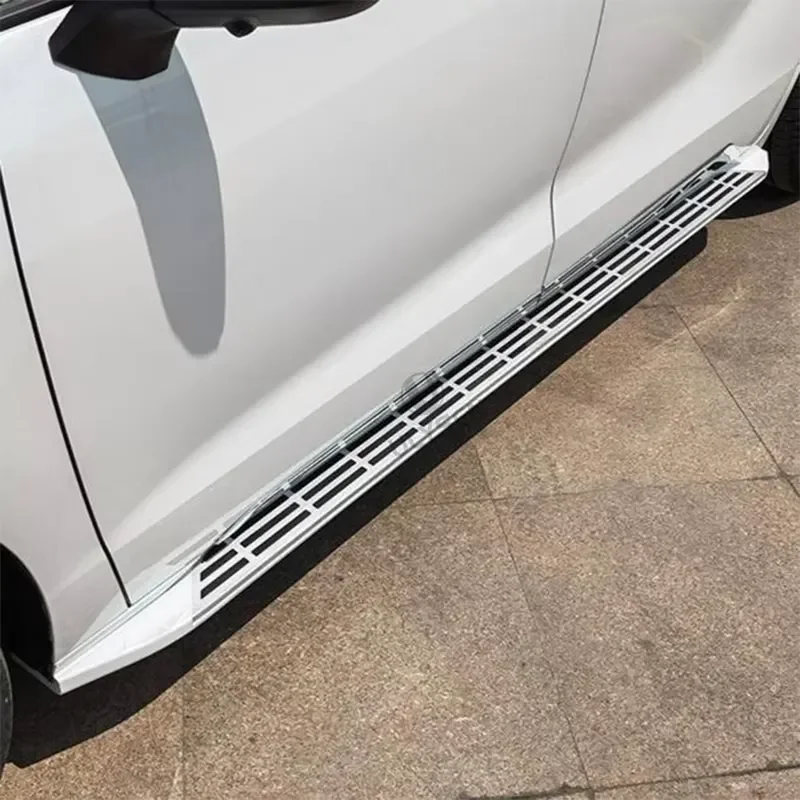 for 2021-2025 Toyota Sienna Granvia Side Step Rails Pearl White Fixed Running Boards Exterior Accessories
